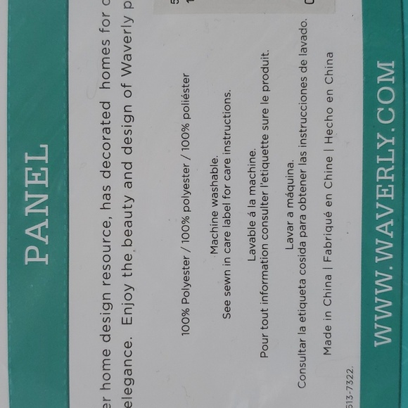 Waverly 50" x 63" Pinch Pleat Light Filtering Curtain Panels Set of 2 Panels - Picture 10 of 15